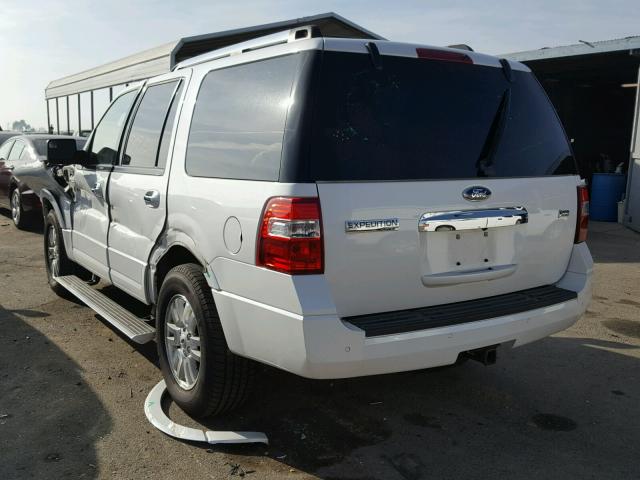 1FMJU1K52DEF43913 - 2013 FORD EXPEDITION WHITE photo 3