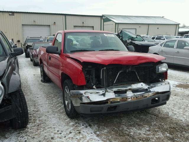 1GCEC14X35Z128374 - 2005 CHEVROLET SILVERADO RED photo 1