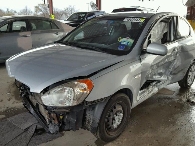 KMHCM3AC4AU173750 - 2010 HYUNDAI ACCENT BLU SILVER photo 10