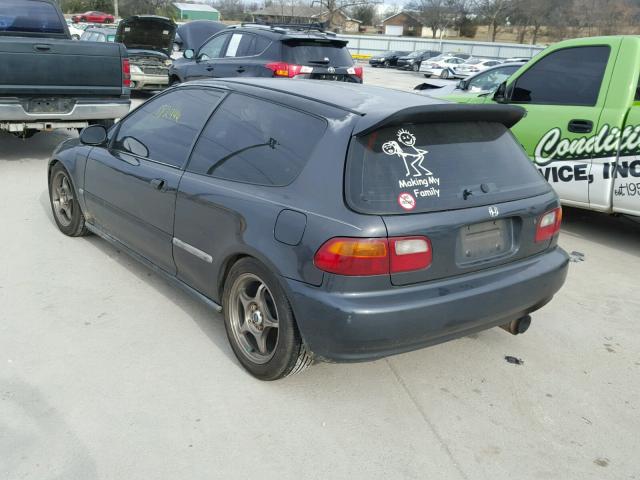 2HGEH2368SH523745 - 1995 HONDA CIVIC DX GRAY photo 3