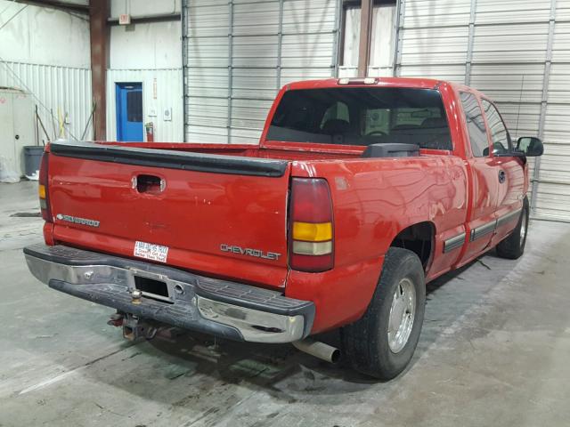 1GCEC19T21Z190526 - 2001 CHEVROLET SILVERADO RED photo 4