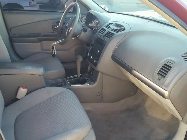 1G1ZS58F67F196095 - 2007 CHEVROLET MALIBU LS მუქწითელი ფოტო 5