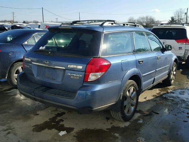 4S4BP61C187361297 - 2008 SUBARU OUTBACK 2. BLUE photo 4