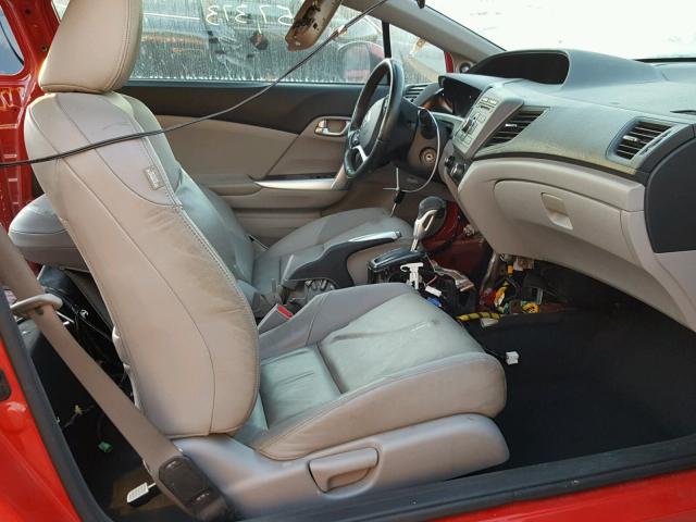 2HGFG3B10CH535506 - 2012 HONDA CIVIC EXL RED photo 5