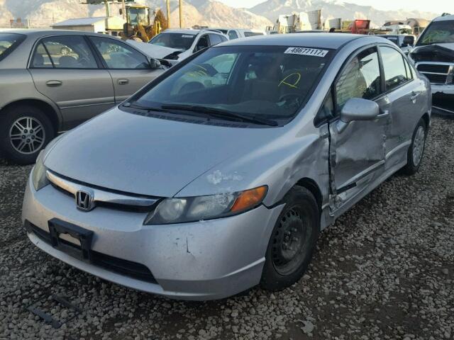 1HGFA46518L000246 - 2008 HONDA CIVIC GX SILVER photo 2