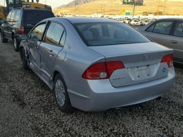 1HGFA46518L000246 - 2008 HONDA CIVIC GX SILVER photo 3