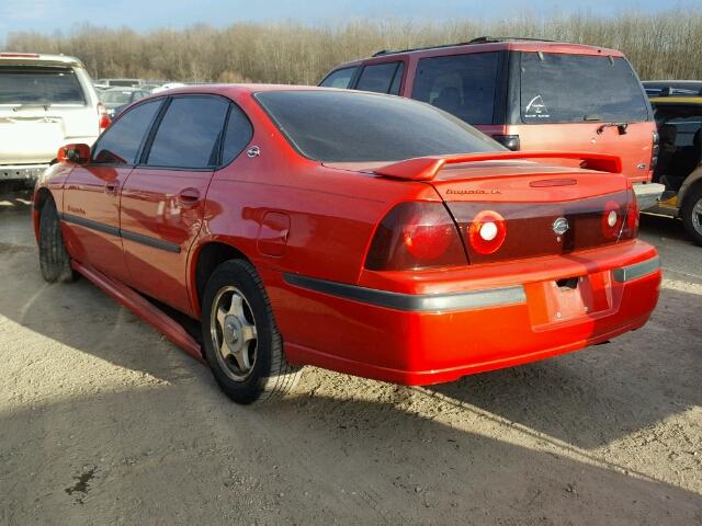 2G1WH55K1Y9278121 - 2000 CHEVROLET IMPALA LS RED photo 3