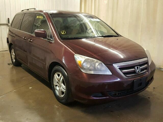 5FNRL38467B439822 - 2007 HONDA ODYSSEY EX BURGUNDY photo 1