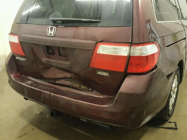 5FNRL38467B439822 - 2007 HONDA ODYSSEY EX BURGUNDY photo 9