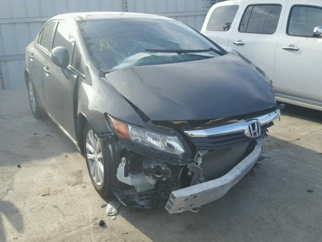 2HGFB2F8XCH542625 - 2012 HONDA CIVIC EX CHARCOAL photo 1