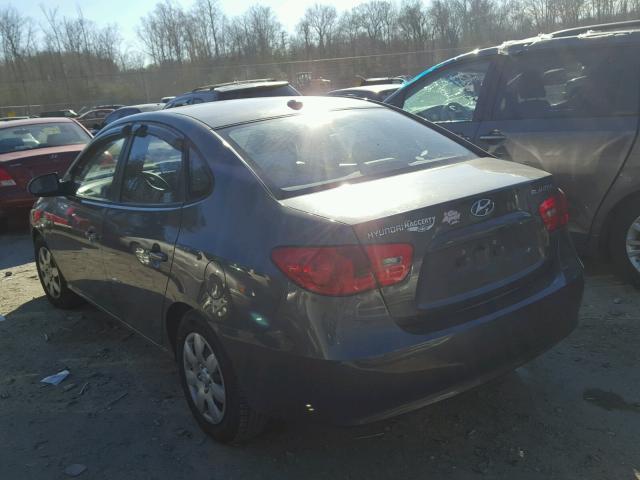 KMHDU46D48U317108 - 2008 HYUNDAI ELANTRA GL GRAY photo 3