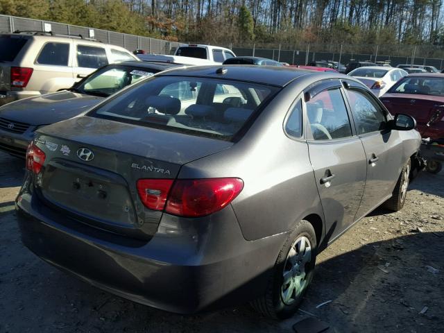 KMHDU46D48U317108 - 2008 HYUNDAI ELANTRA GL GRAY photo 4