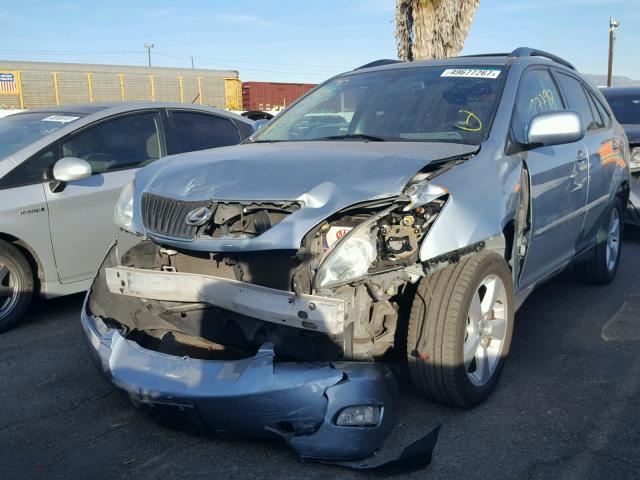 JTJGA31U140025779 - 2004 LEXUS RX 330 BLUE photo 2