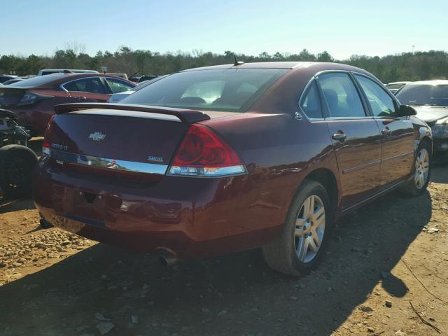 2G1WC583181238915 - 2008 CHEVROLET IMPALA LT RED photo 4