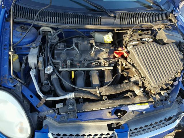 1B3ES56C35D163855 - 2005 DODGE NEON SXT BLUE photo 7