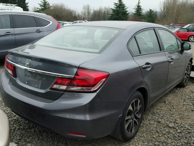 19XFB2F80DE230437 - 2013 HONDA CIVIC EX გრაფიტი ფოტო 4