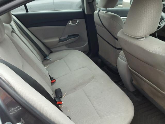 19XFB2F80DE230437 - 2013 HONDA CIVIC EX გრაფიტი ფოტო 6