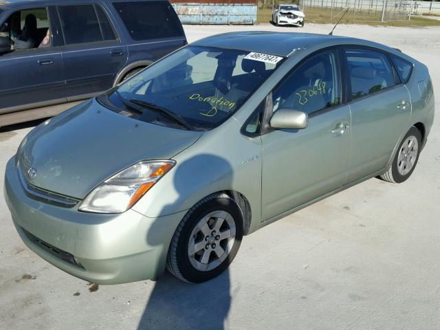 JTDKB20U083429523 - 2008 TOYOTA PRIUS GREEN photo 2