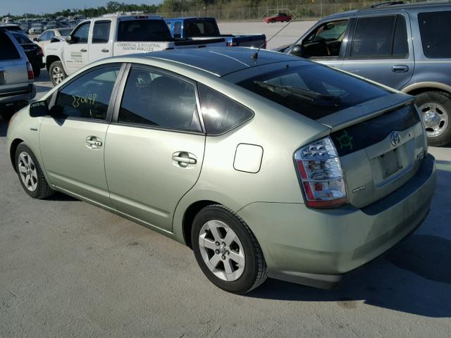 JTDKB20U083429523 - 2008 TOYOTA PRIUS GREEN photo 3