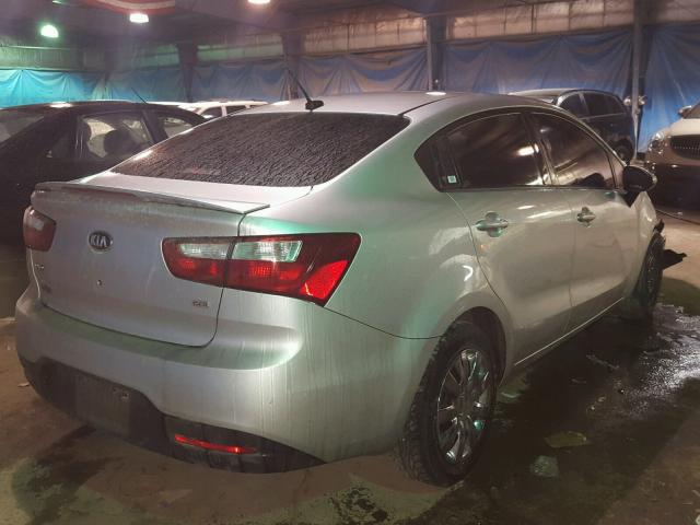 KNADM4A38D6265237 - 2013 KIA RIO LX Արծաթագույն լուսանկար 4