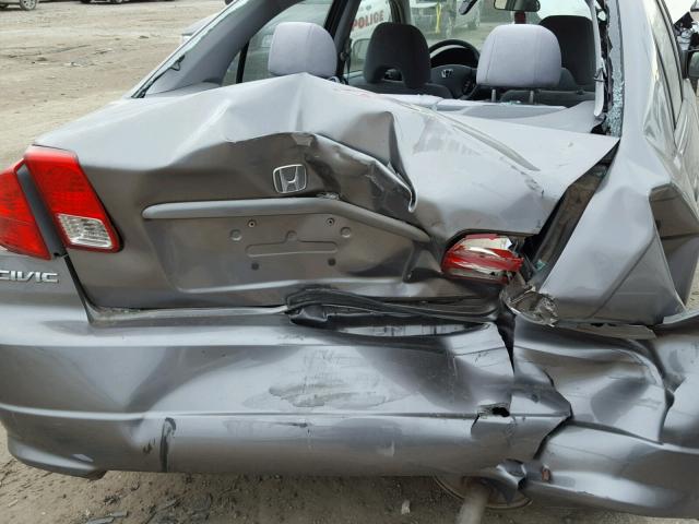 2HGES26805H515741 - 2005 HONDA CIVIC EX ნაცრისფერი ფოტო 9