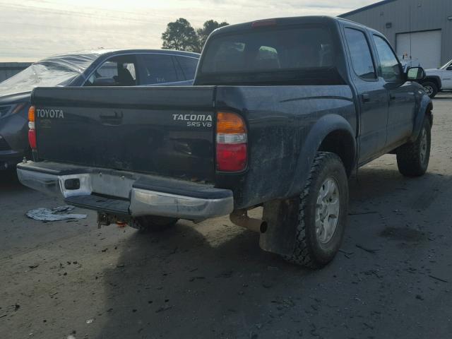 5TEHN72N11Z868645 - 2001 TOYOTA TACOMA DOU BLACK photo 4