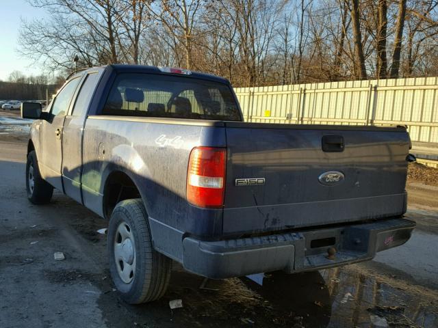 1FTRX14W98FC14369 - 2008 FORD F150 BLUE photo 3