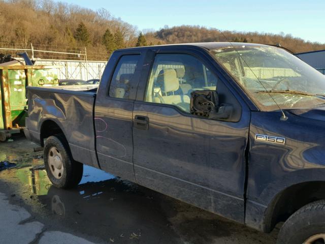 1FTRX14W98FC14369 - 2008 FORD F150 BLUE photo 9