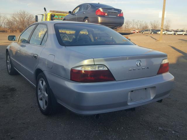 19UUA56863A007088 - 2003 ACURA 3.2TL TYPE SILVER photo 3