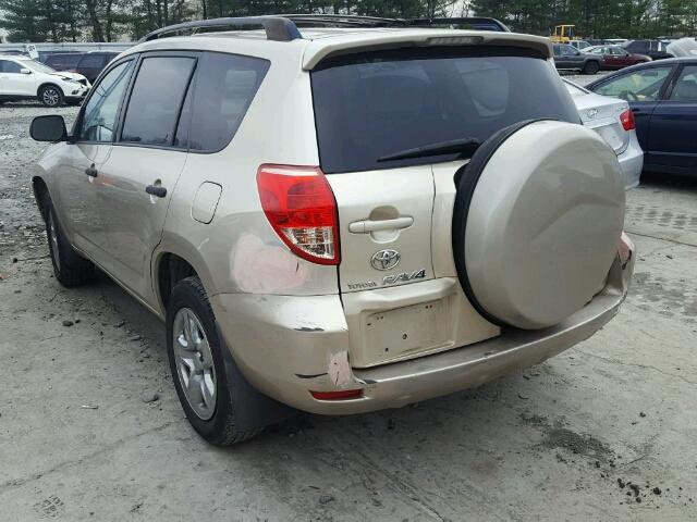 JTMZD33V085098689 - 2008 TOYOTA RAV4 GOLD photo 3