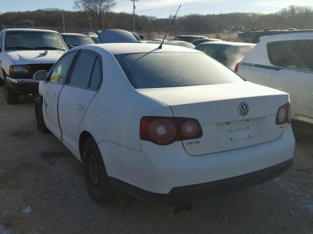 3VWJZ71K68M064519 - 2008 VOLKSWAGEN JETTA S WHITE photo 3