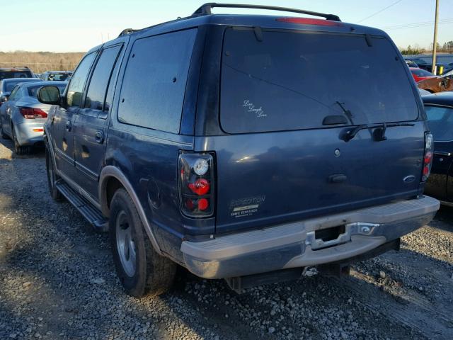 1FMPU18L2WLA17165 - 1998 FORD EXPEDITION BLUE photo 3