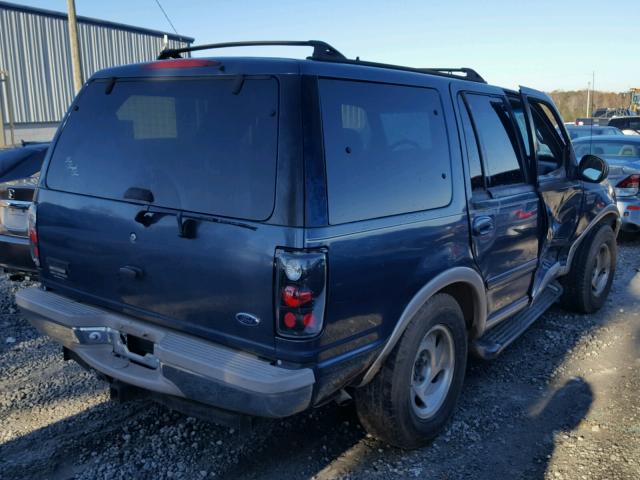 1FMPU18L2WLA17165 - 1998 FORD EXPEDITION BLUE photo 4