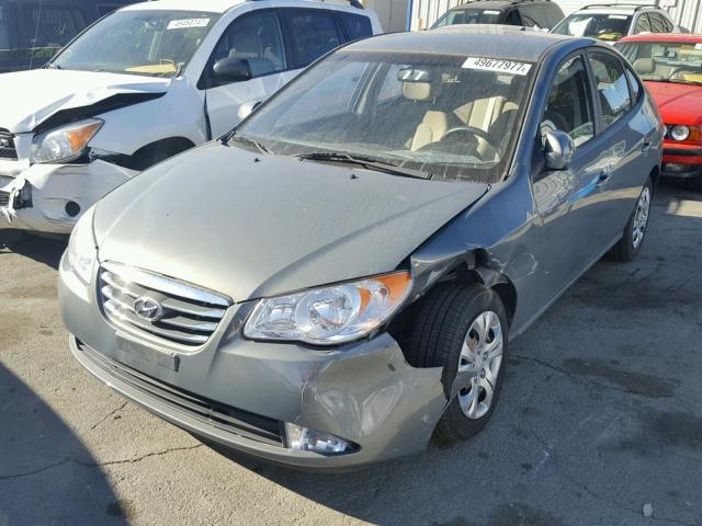 KMHDU4AD9AU971888 - 2010 HYUNDAI ELANTRA BL GRAY photo 2