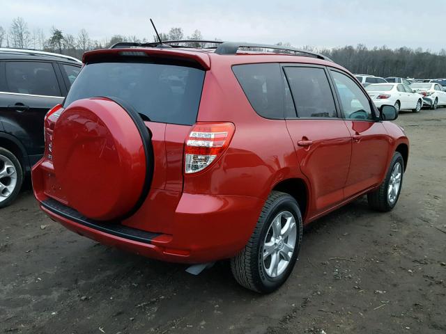 2T3ZF4DV9CW109074 - 2012 TOYOTA RAV4 RED photo 4