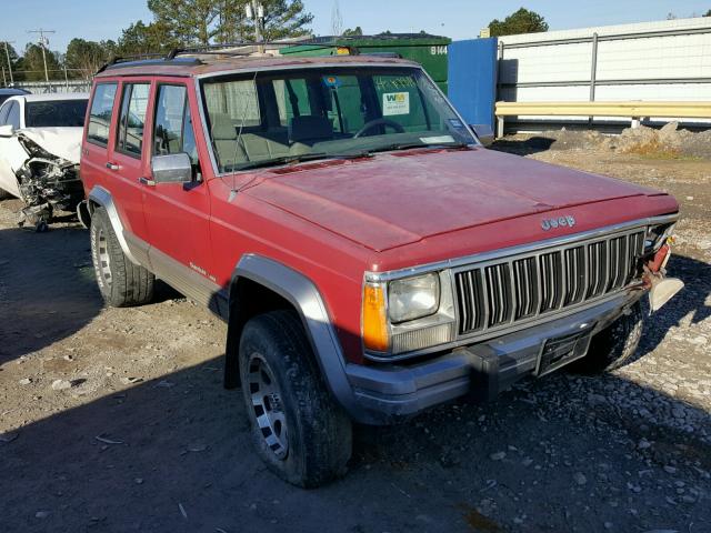 1J4FJ58S5ML534815 - 1991 JEEP CHEROKEE RED photo 1