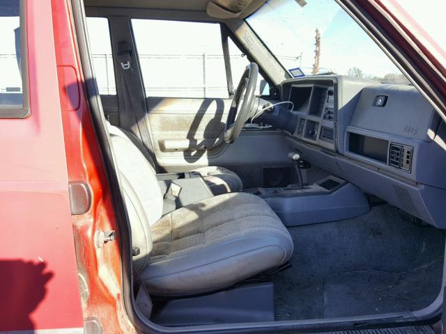 1J4FJ58S5ML534815 - 1991 JEEP CHEROKEE RED photo 5