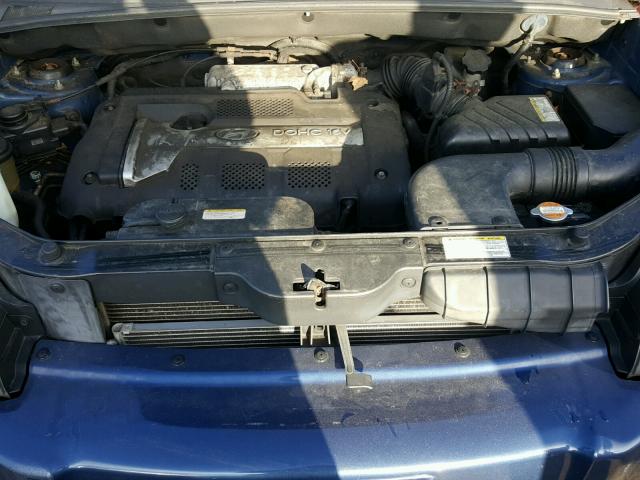 KM8JM12B75U071169 - 2005 HYUNDAI TUCSON GL BLUE photo 7