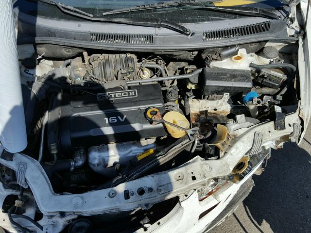 KL1TD56656B670691 - 2006 CHEVROLET AVEO BASE Ақ фото 7