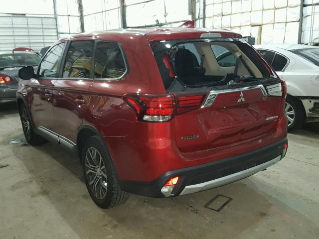 JA4AZ2A37HZ057103 - 2017 MITSUBISHI OUTLANDER RED photo 3