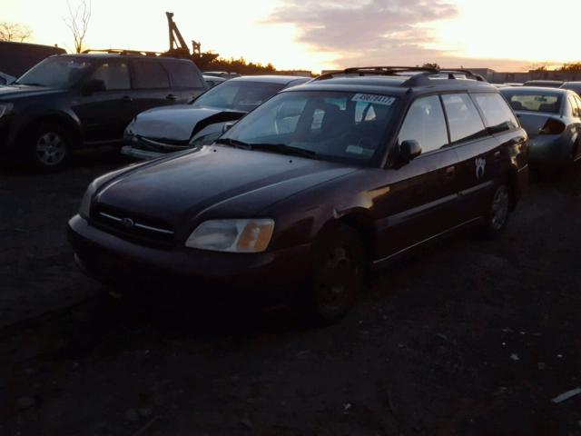 4S3BH6351Y7311726 - 2000 SUBARU LEGACY L MAROON photo 2