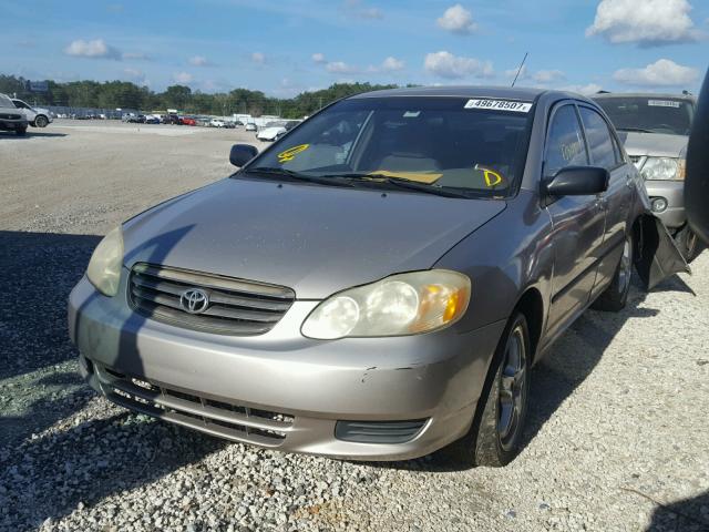 1NXBR38E63Z108969 - 2003 TOYOTA COROLLA CE BEIGE photo 2