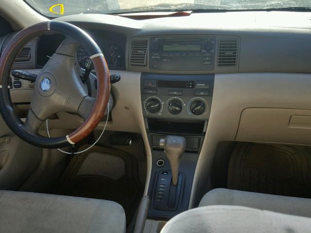 1NXBR38E63Z108969 - 2003 TOYOTA COROLLA CE BEIGE photo 9