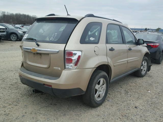 2CNDL13F786341294 - 2008 CHEVROLET EQUINOX LS GOLD photo 4