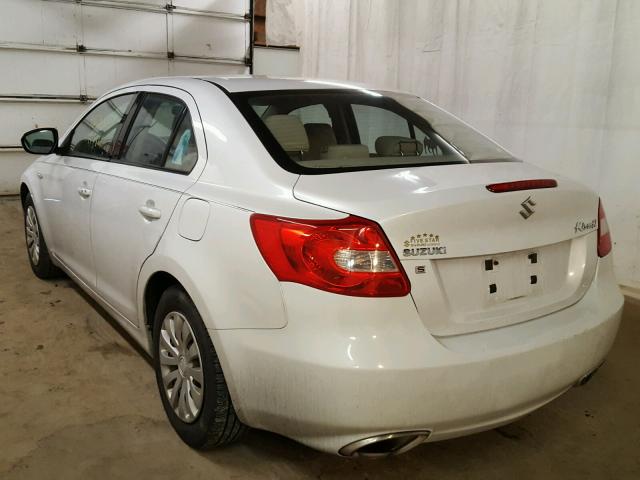 JS2RE9A18B6110014 - 2011 SUZUKI KIZASHI S WHITE photo 3