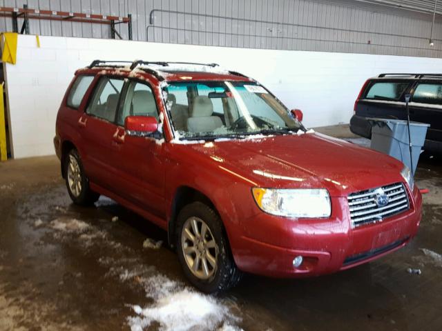 JF1SG65638H703146 - 2008 SUBARU FORESTER 2 RED photo 1