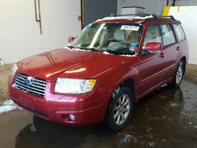 JF1SG65638H703146 - 2008 SUBARU FORESTER 2 RED photo 2