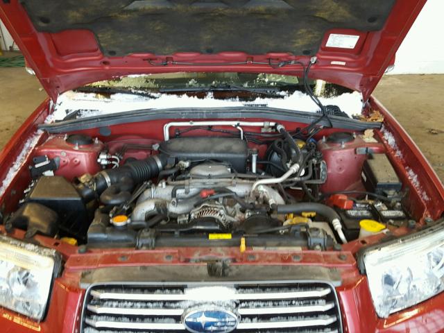 JF1SG65638H703146 - 2008 SUBARU FORESTER 2 RED photo 7