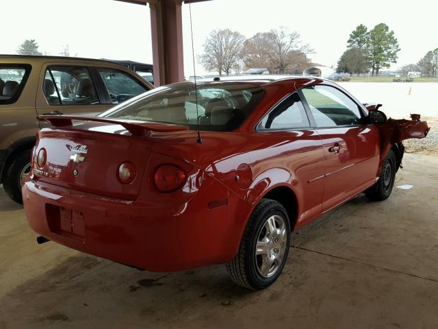 1G1AK18FX87188406 - 2008 CHEVROLET COBALT LS RED photo 4