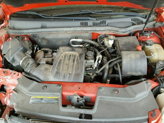 1G1AK18FX87188406 - 2008 CHEVROLET COBALT LS RED photo 7